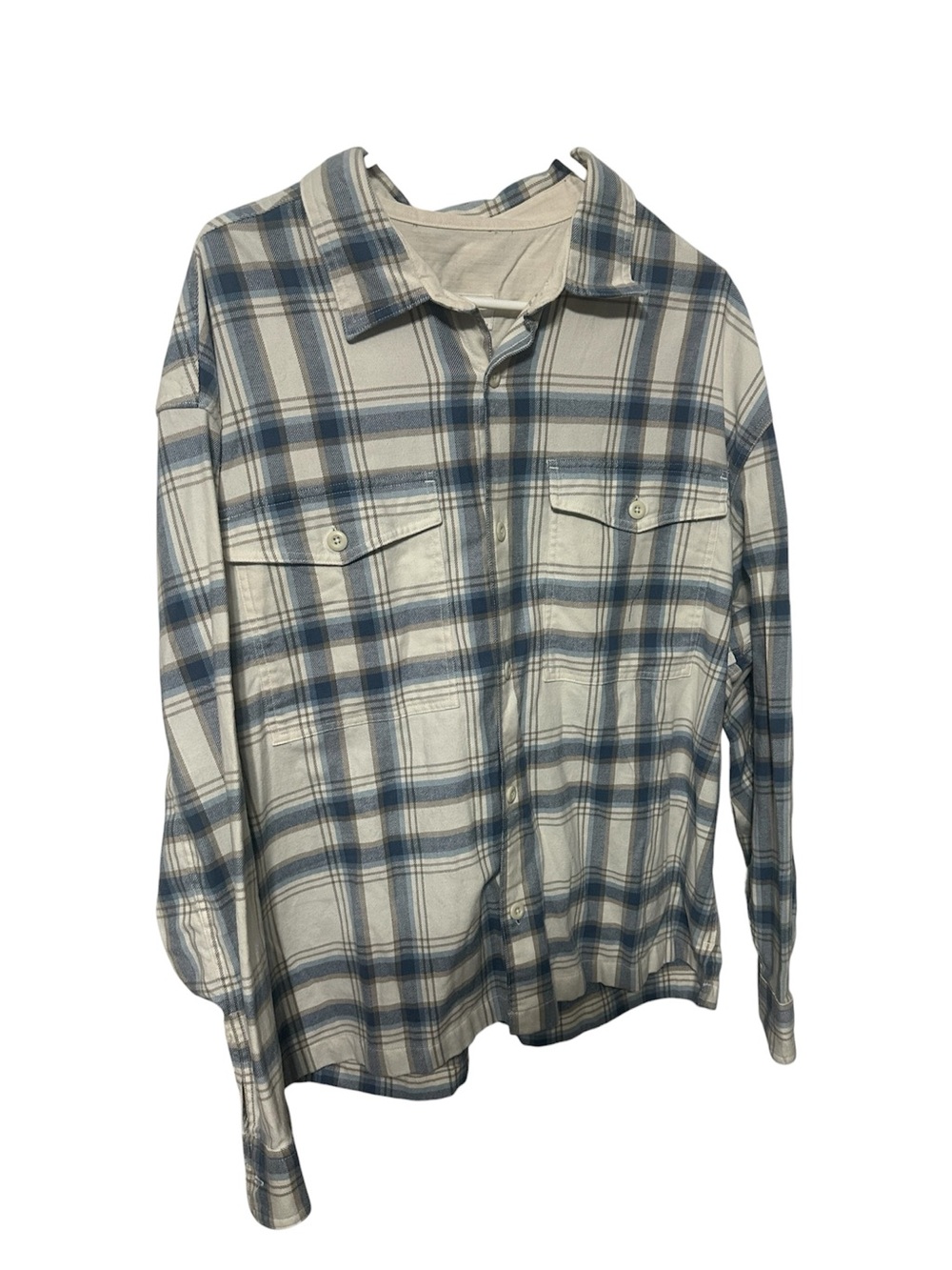 American Eagle Plaid Button Front Flannel Shirt Jacket XL